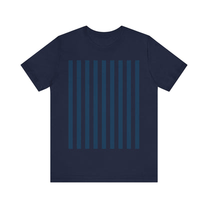 Navy Blue Stripes Shirt Royal Blue T-Shirts