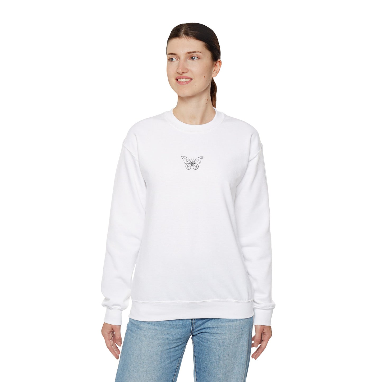 Simple Butterfly Crewneck Sweatshirt