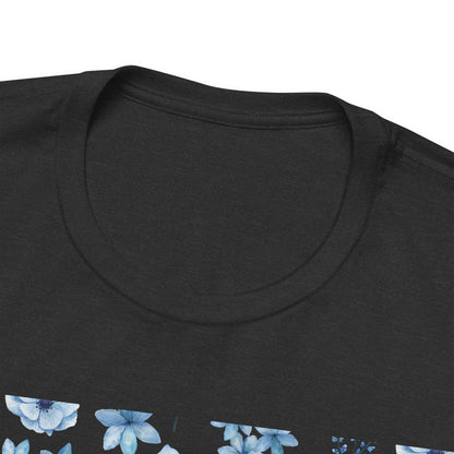 Snowy Blue Flowers T - Shirt - T - Shirt - Kristine Celestine