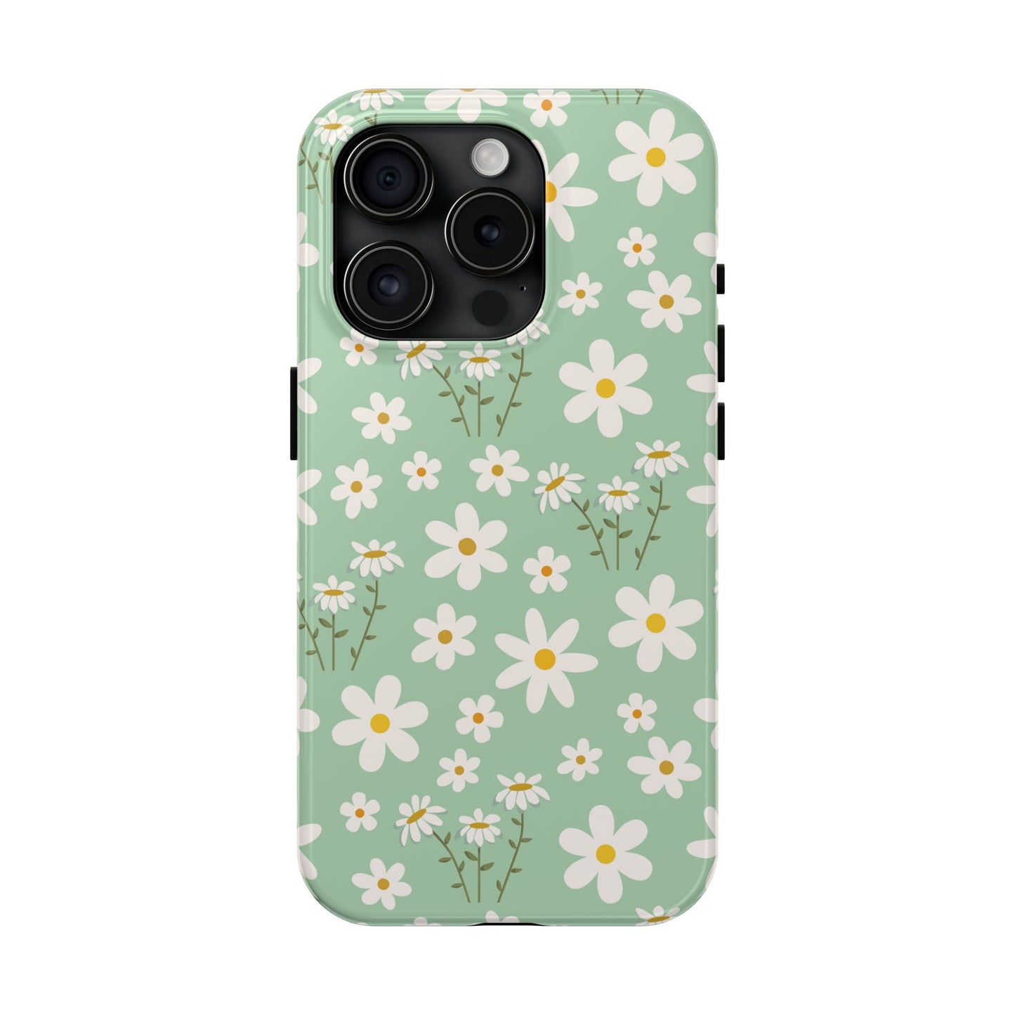 Mint Daisy Delight Tough Phone Case for iPhone and Samsung Galaxy