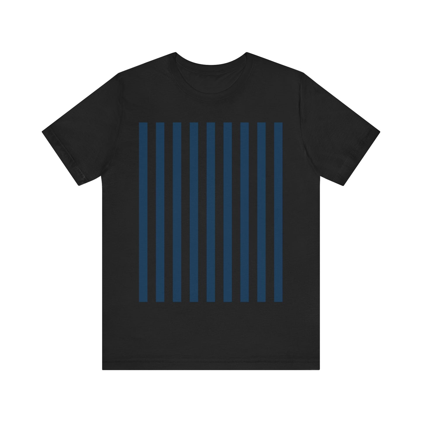 Navy Blue Stripes Shirt Royal Blue T-Shirts