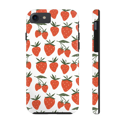 Tropical Strawberry Tough Phone Case for iPhone and Samsung Galaxy