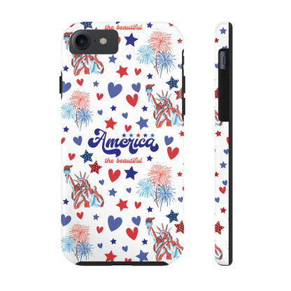 America the Beautiful Tough Phone Case for iPhone and Samsung Galaxy