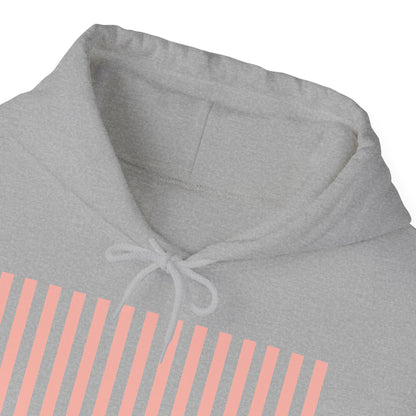 Coral Pink Stripes Hoodie - Hoodie - Kristine Celestine