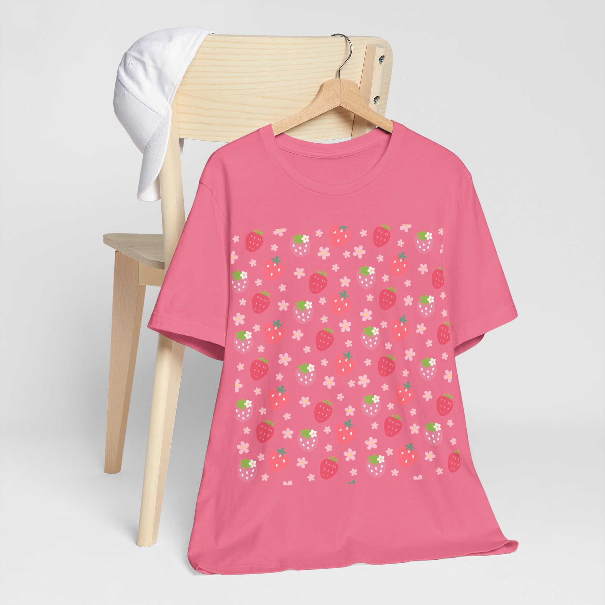 Strawberries and Daisies T - Shirt - T - Shirt - Kristine Celestine