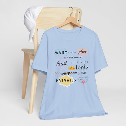 Proverbs 19:21 Bible Verse T-Shirt