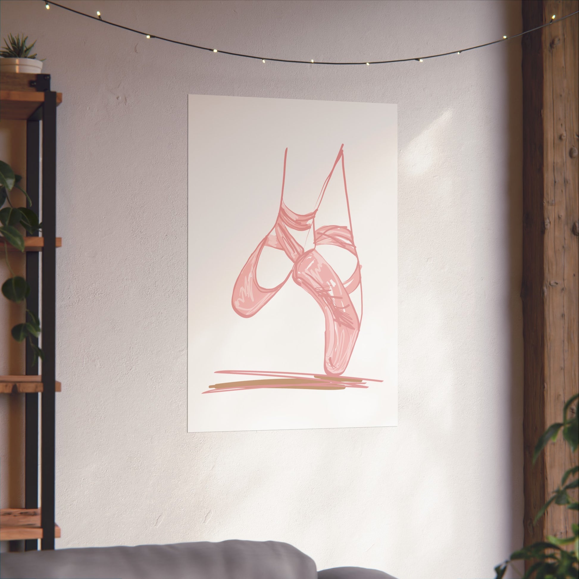 Ballerina Tippy Toes Wall Art Poster - Poster - Kristine Celestine