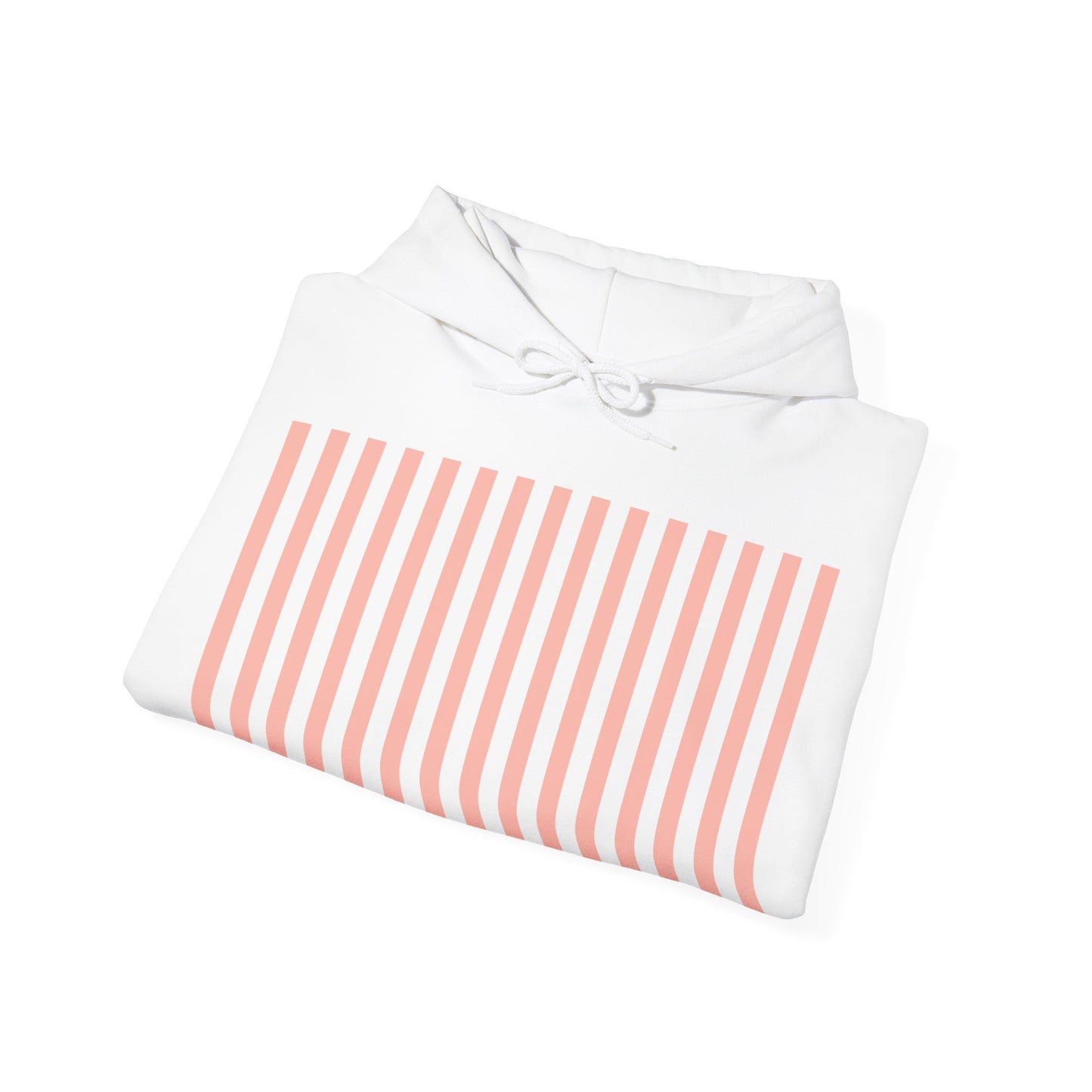 Coral Pink Stripes Hoodie - Hoodie - Kristine Celestine