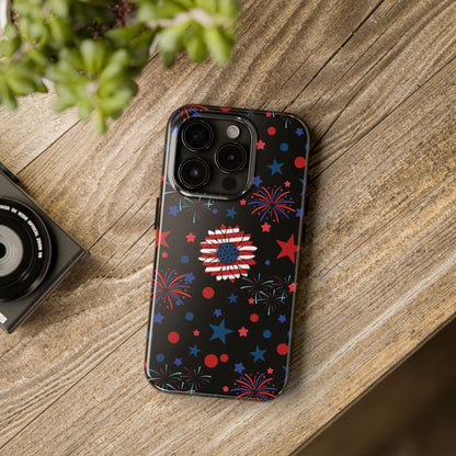 Starry Night America Tough Phone Case for iPhone and Samsung Galaxy