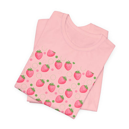 Pink Strawberry Bubbles T - Shirt - T - Shirt - Kristine Celestine