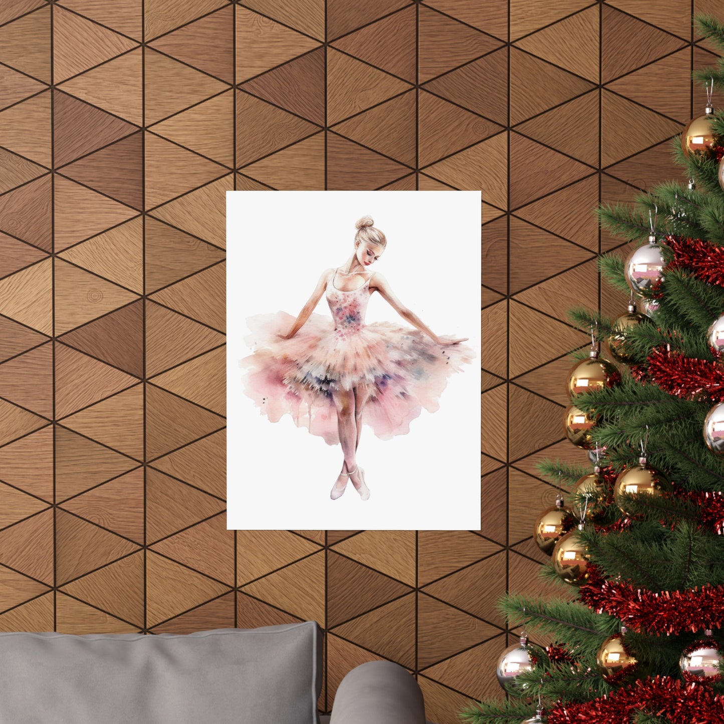 Lovely Pink Ballerina Princess Wall Art Poster (A9) - Poster - Kristine Celestine