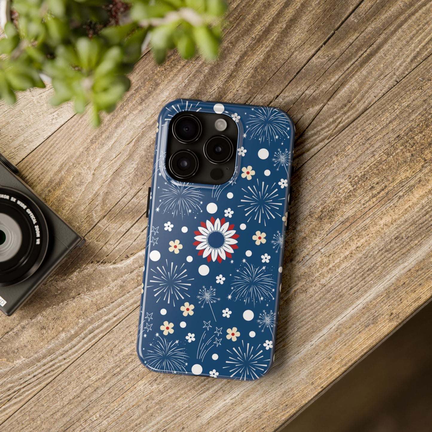 USA Daisy Fireworks Tough Phone Case for iPhone and Samsung Galaxy