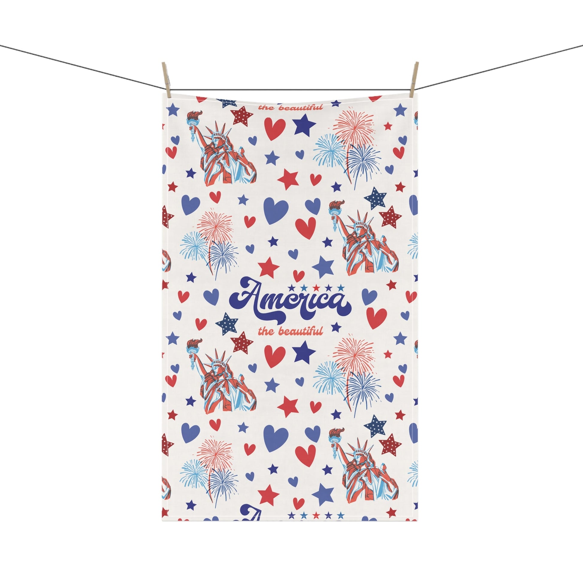 America the Beautiful Kitchen Towel - Kitchen Towel - Kristine Celestine