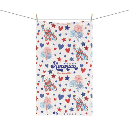 America the Beautiful Kitchen Towel - Kitchen Towel - Kristine Celestine