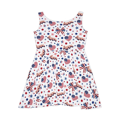 America's Sweetheart and Bows Women's Skater Dress - Dress - Kristine Celestine