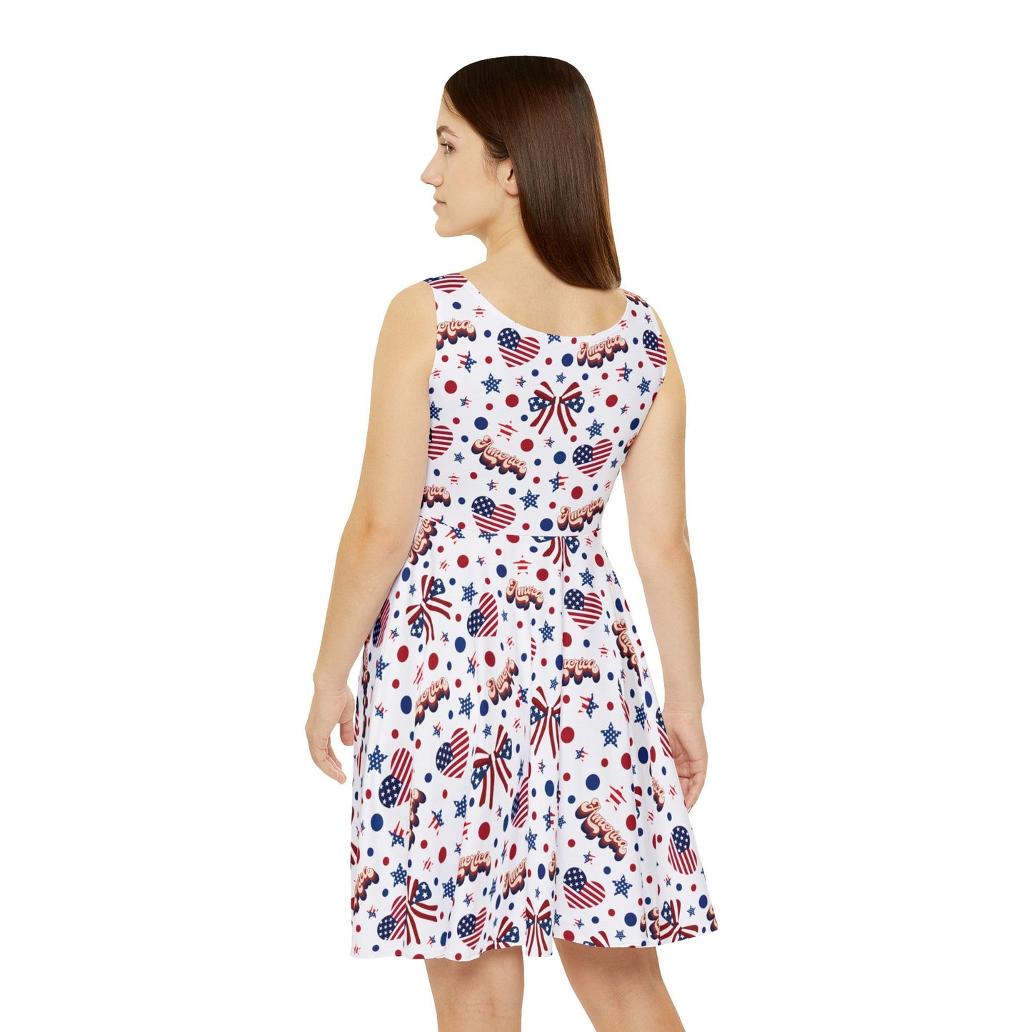 America's Sweetheart and Bows Women's Skater Dress - Dress - Kristine Celestine