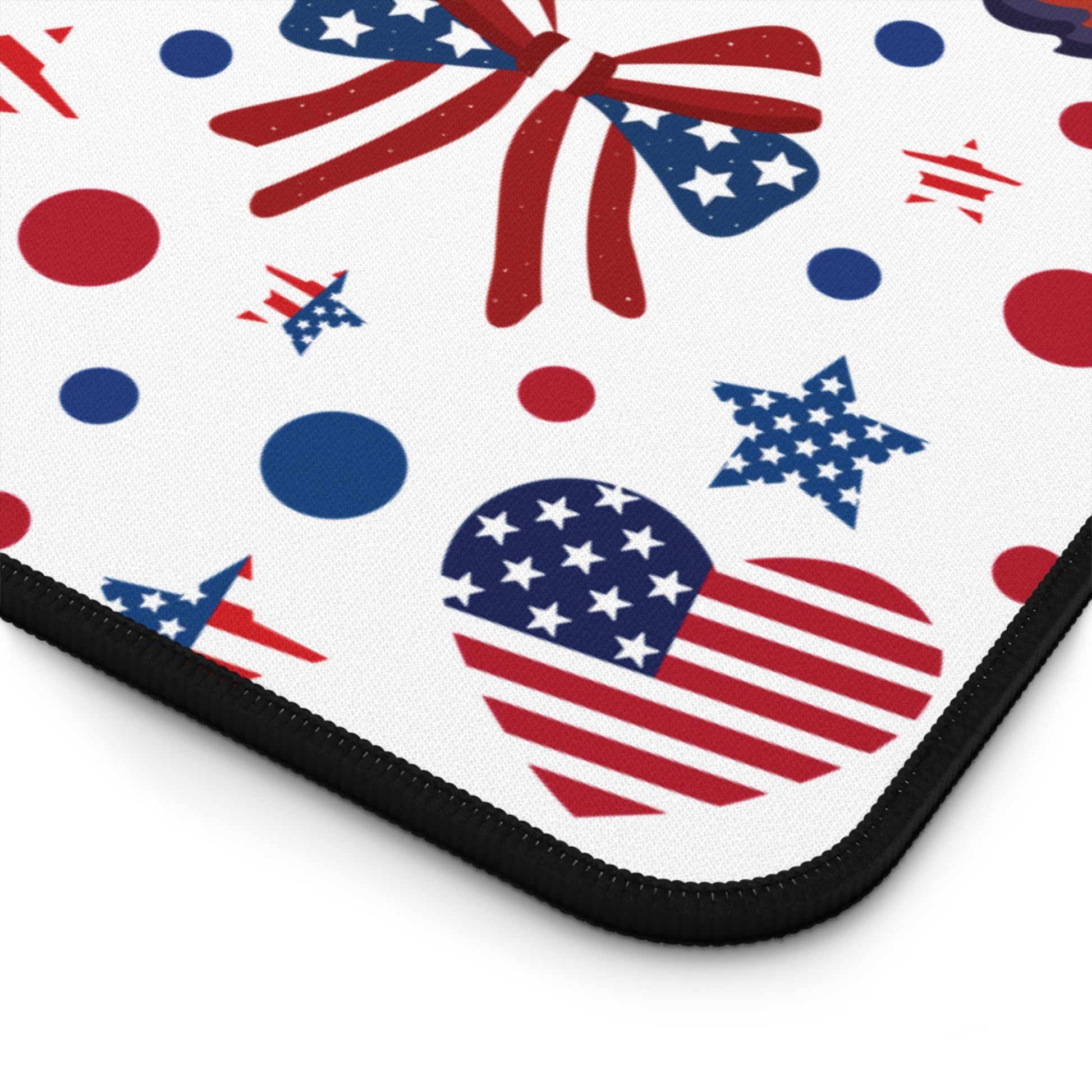 America's Sweetheart and Bows Desk Mat Fourth of July USA Computer Mat Red White and Blue Office Mat - Home Decor - Kristine Celestine