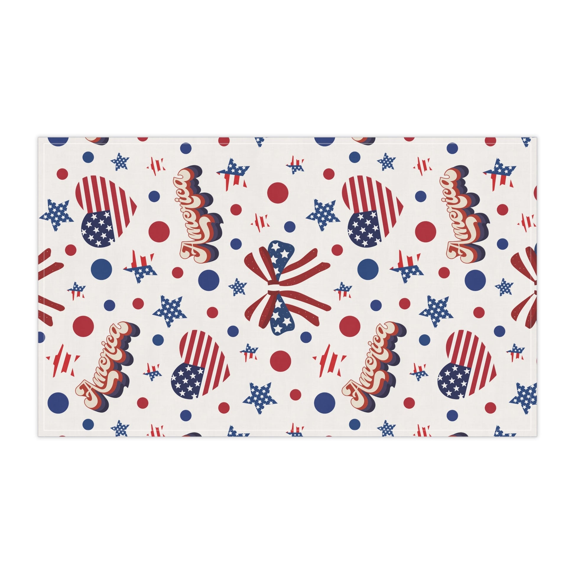 America's Sweetheart and Bows Kitchen Towel - Kitchen Towel - Kristine Celestine