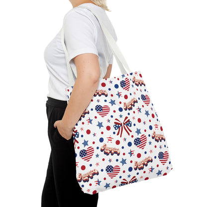 America's Sweetheart and Bows Tote Bag - Bags - Kristine Celestine