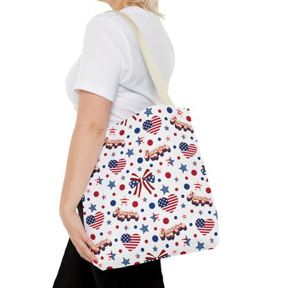 America's Sweetheart and Bows Tote Bag - Bags - Kristine Celestine