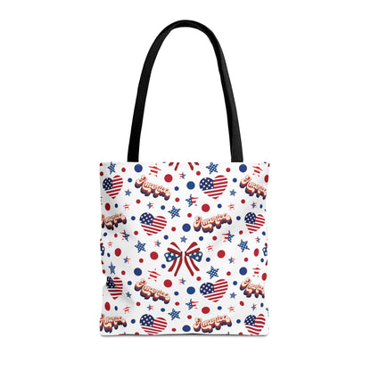 America's Sweetheart and Bows Tote Bag - Bags - Kristine Celestine