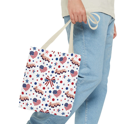 America's Sweetheart and Bows Tote Bag - Bags - Kristine Celestine