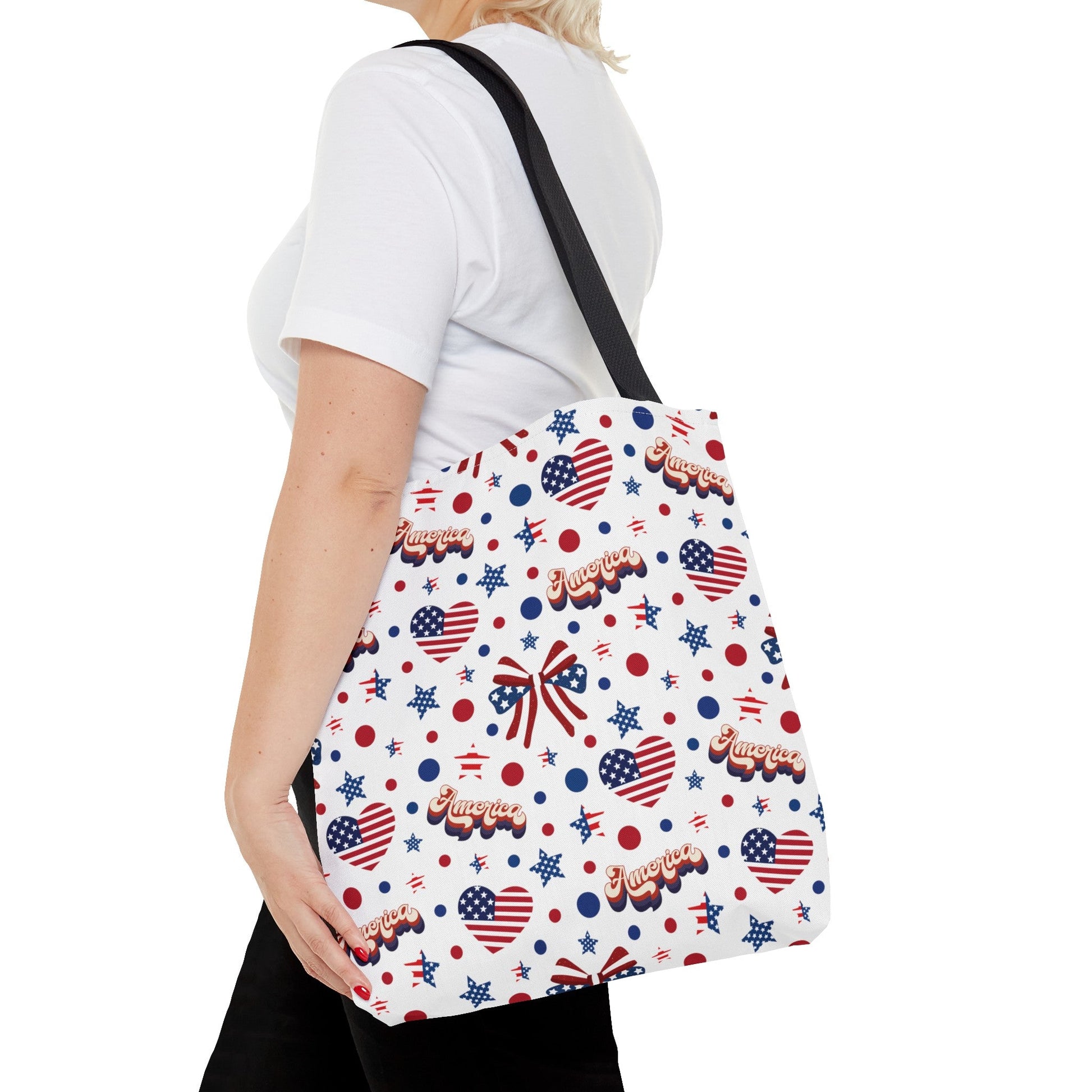 America's Sweetheart and Bows Tote Bag - Bags - Kristine Celestine