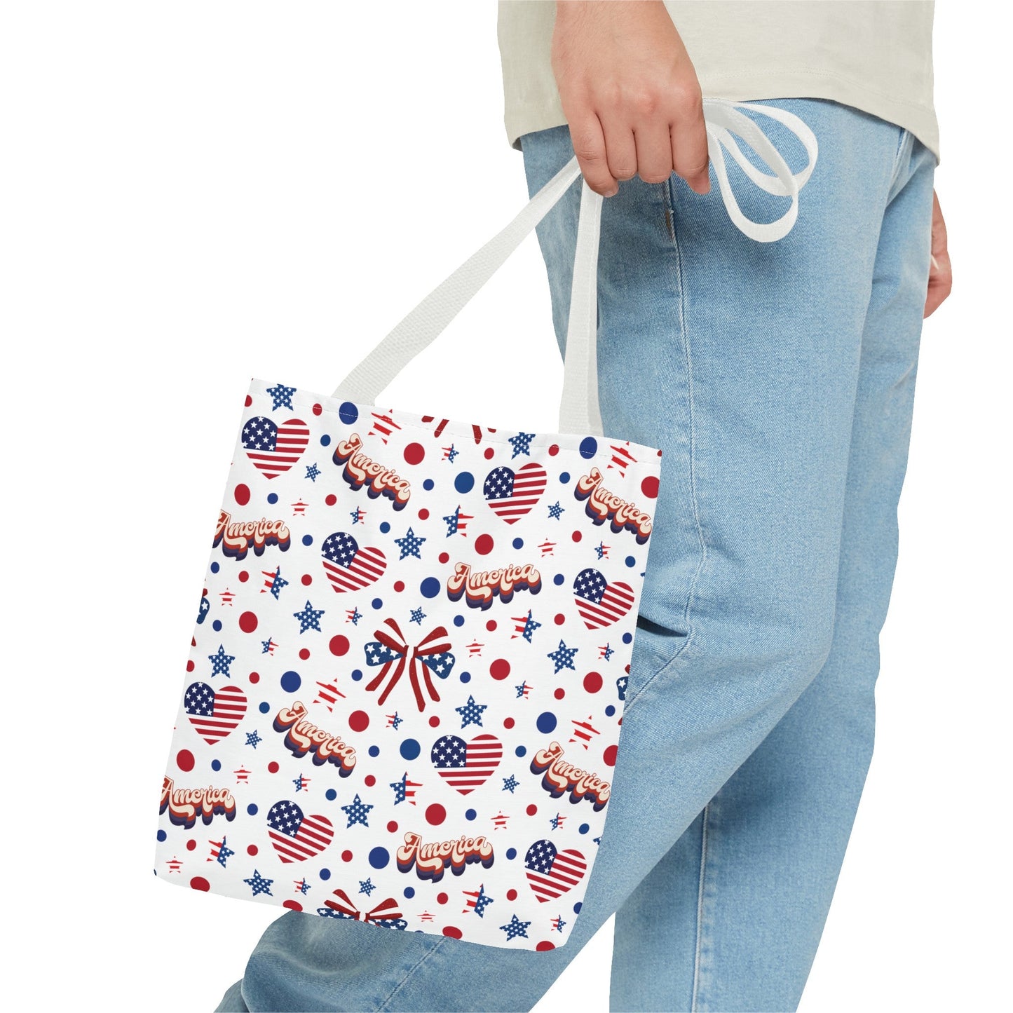 America's Sweetheart and Bows Tote Bag - Bags - Kristine Celestine