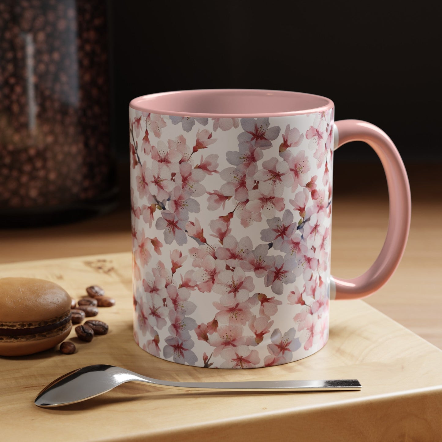 Baby Pink Ombre Accent Mug for Women (vi) - Mug - Kristine Celestine