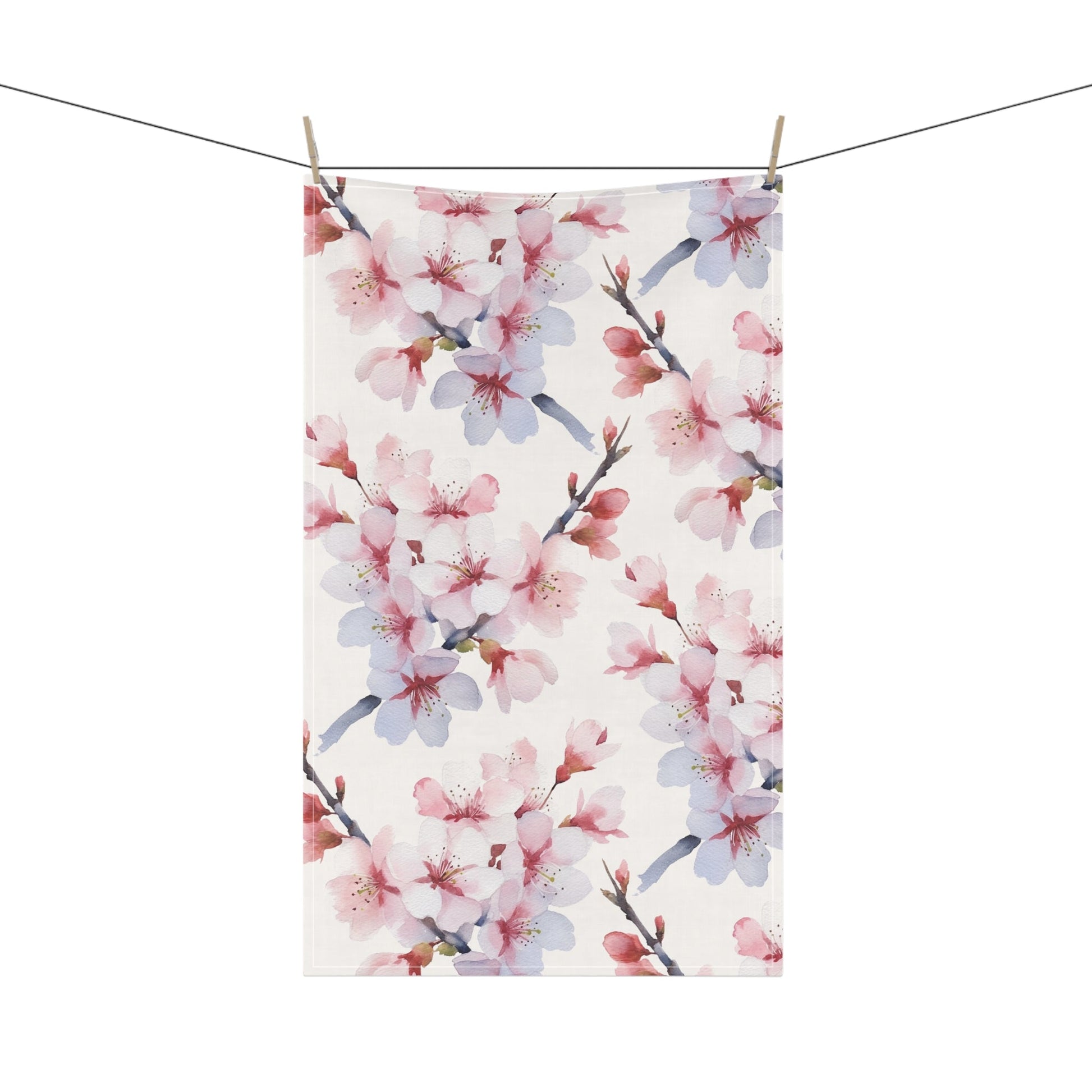 Light Pink Baby Blossom Kitchen Towel (vi) - Kitchen Towel - Kristine Celestine