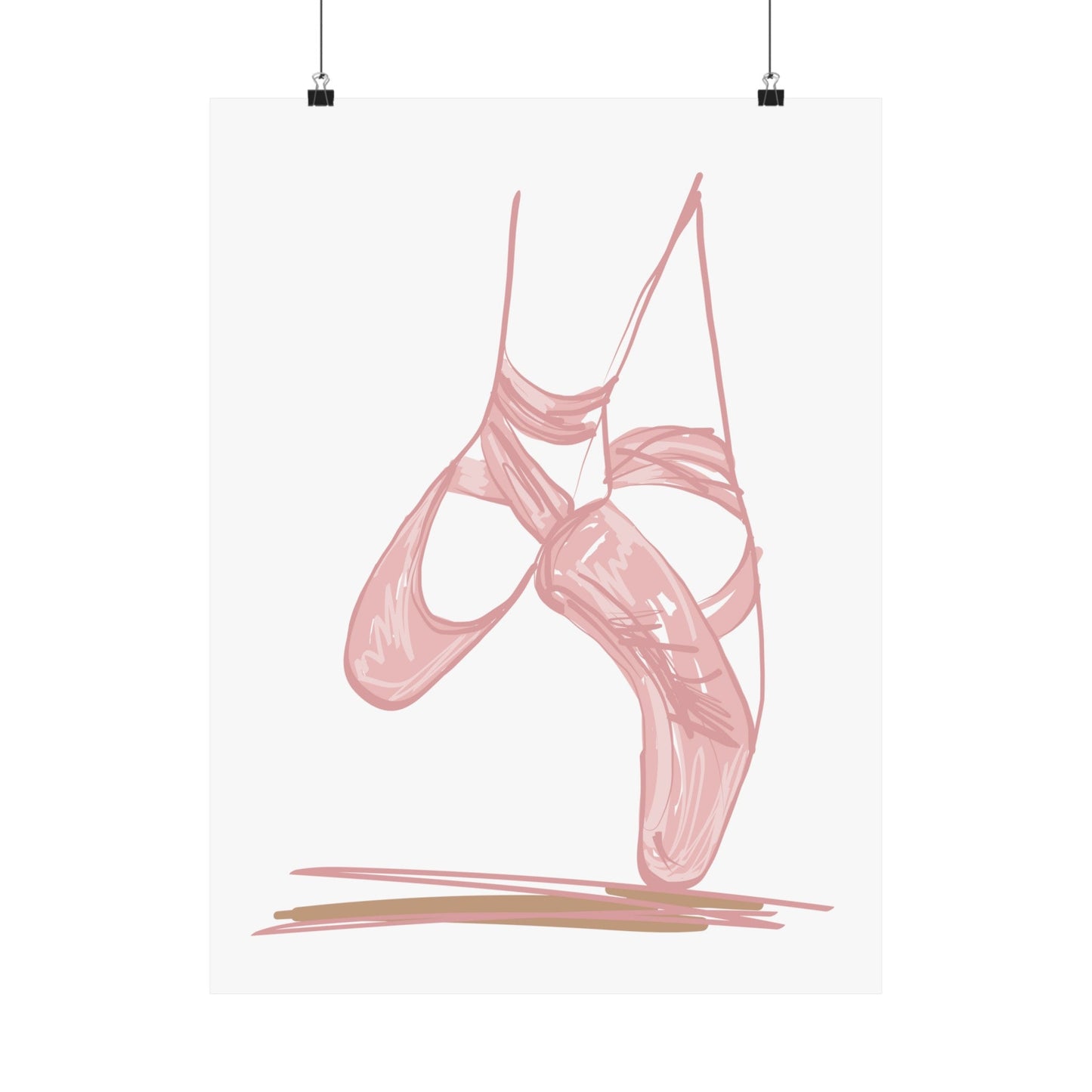 Ballerina Tippy Toes Wall Art Poster - Poster - Kristine Celestine