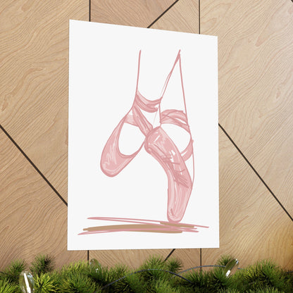 Ballerina Tippy Toes Wall Art Poster - Poster - Kristine Celestine