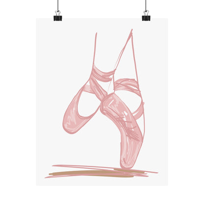 Ballerina Tippy Toes Wall Art Poster - Poster - Kristine Celestine