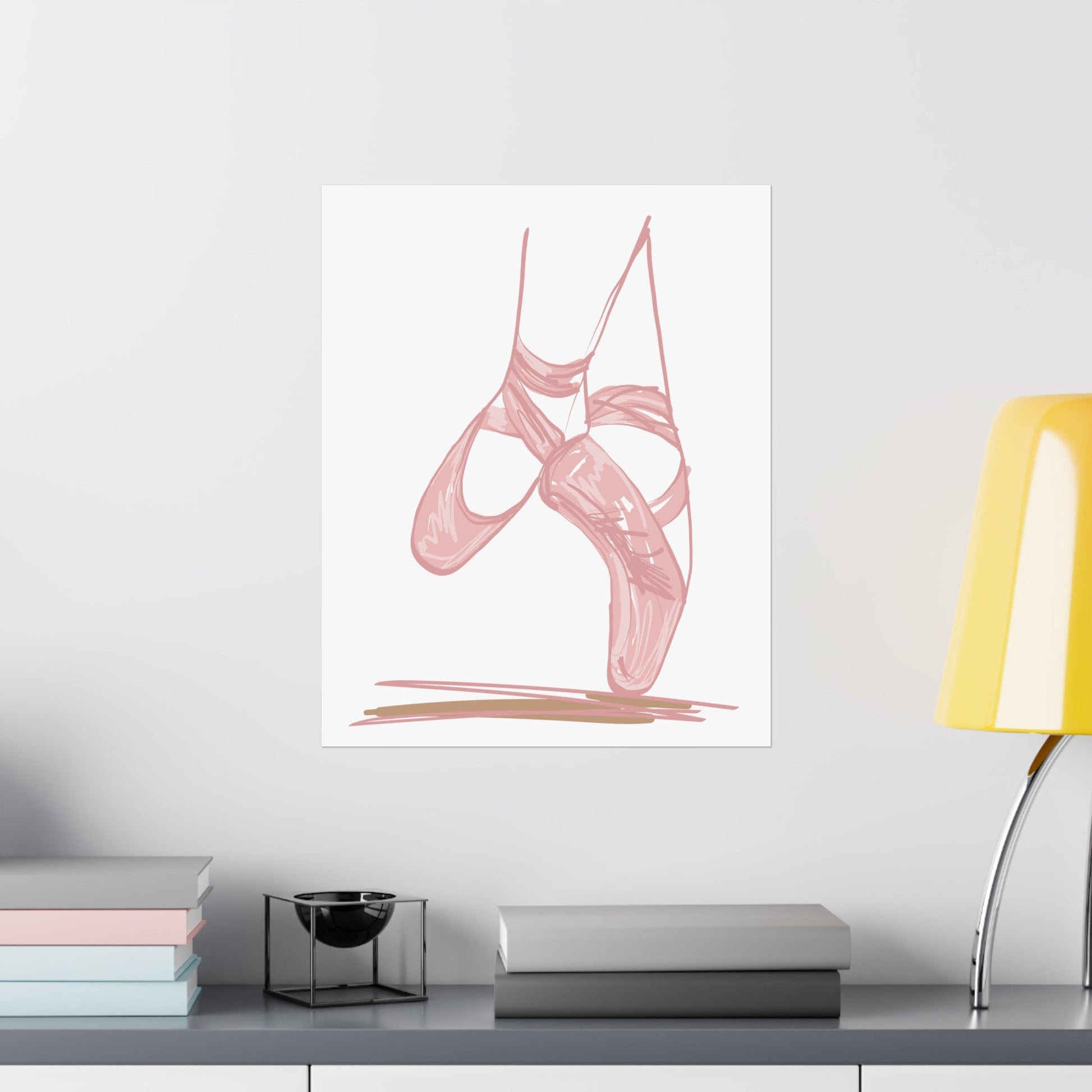 Ballerina Tippy Toes Wall Art Poster - Poster - Kristine Celestine