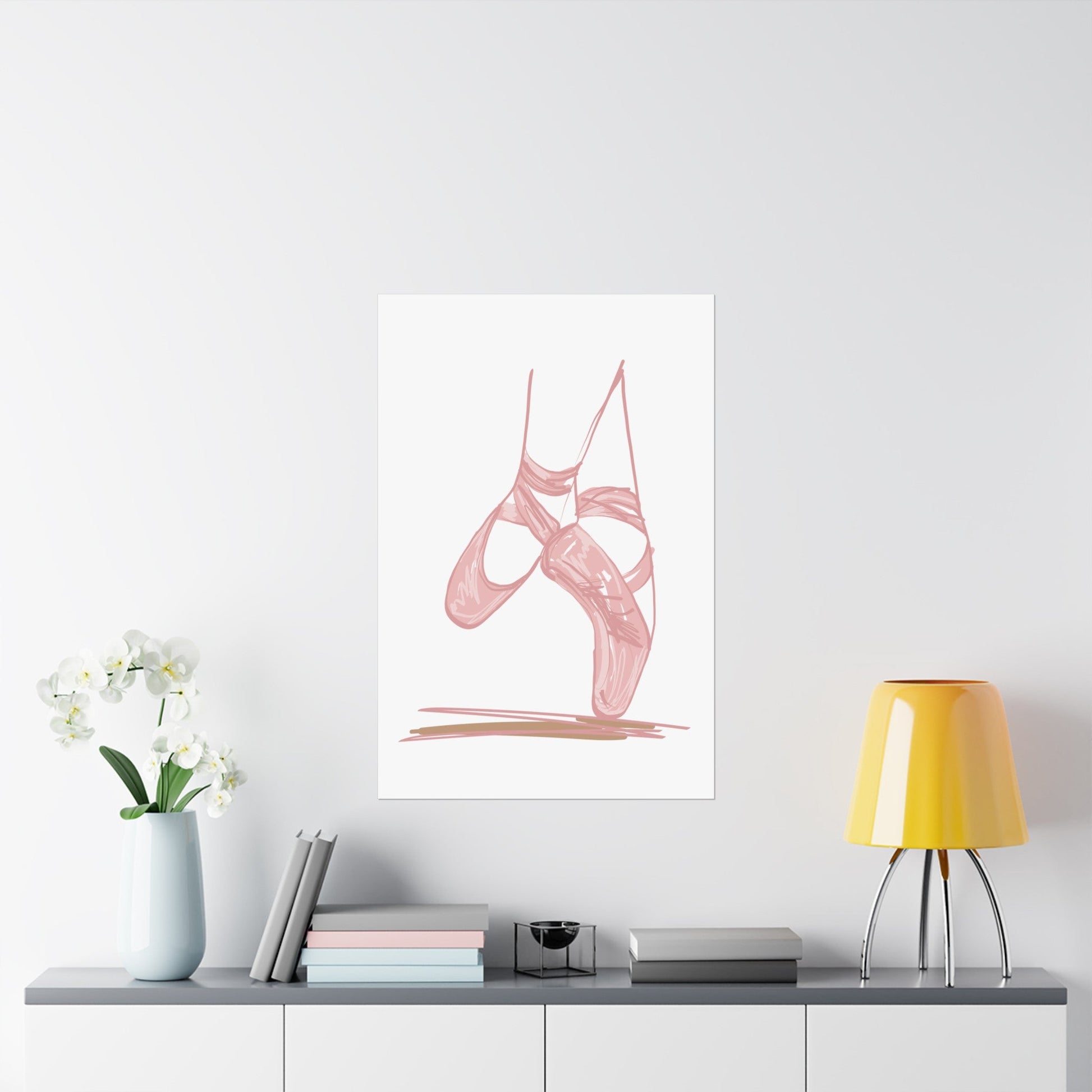 Ballerina Tippy Toes Wall Art Poster - Poster - Kristine Celestine