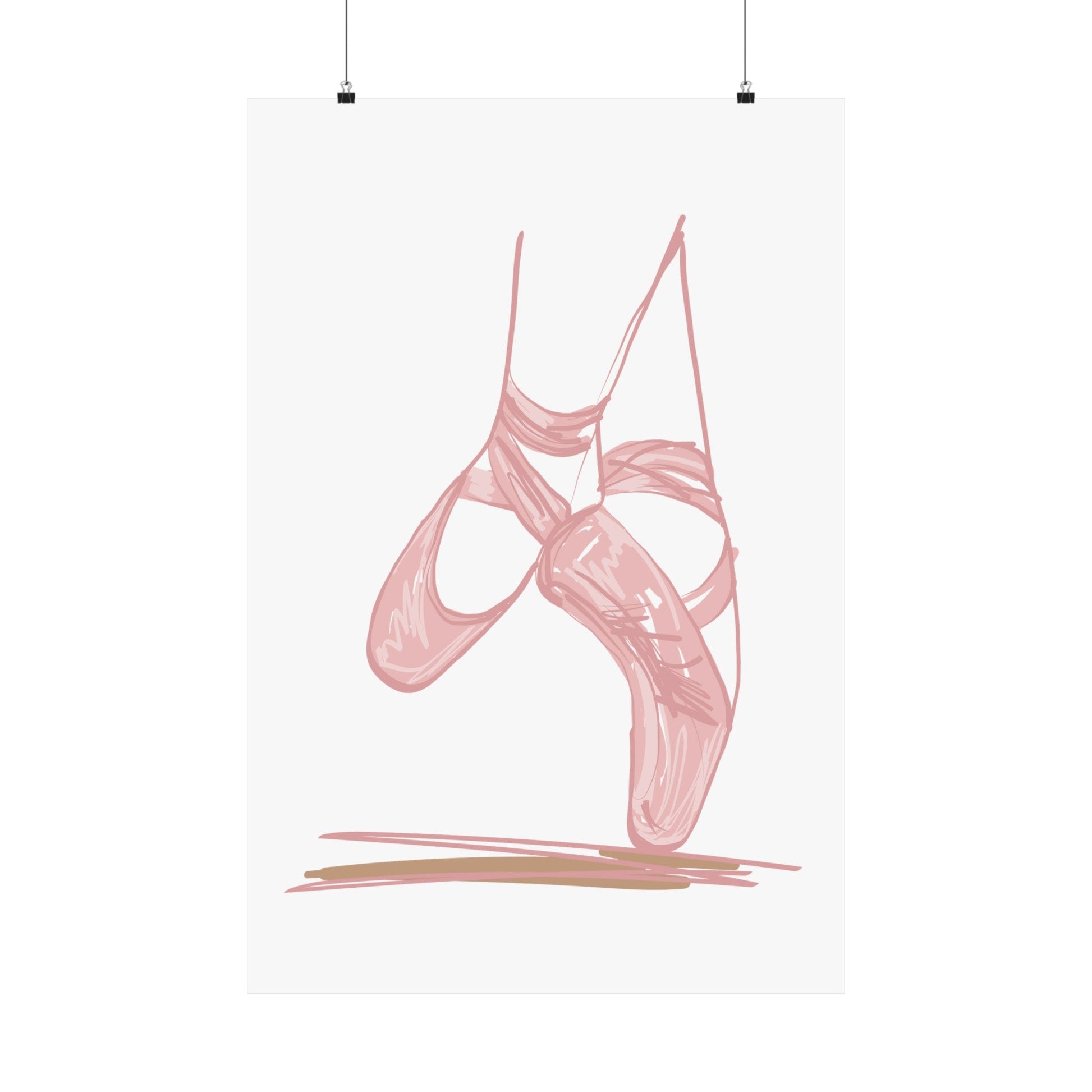 Ballerina Tippy Toes Wall Art Poster - Poster - Kristine Celestine