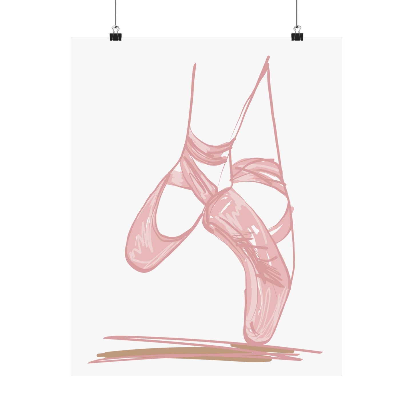 Ballerina Tippy Toes Wall Art Poster - Poster - Kristine Celestine