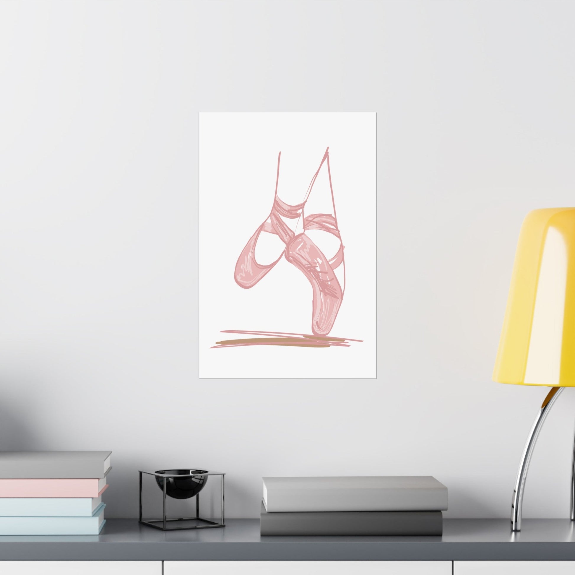 Ballerina Tippy Toes Wall Art Poster - Poster - Kristine Celestine