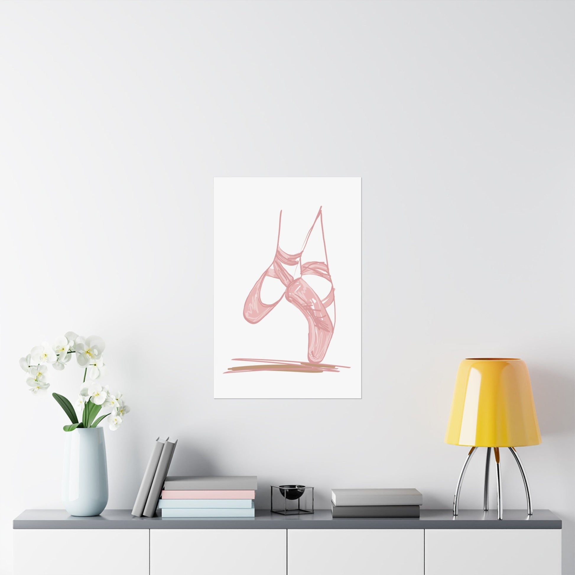 Ballerina Tippy Toes Wall Art Poster - Poster - Kristine Celestine