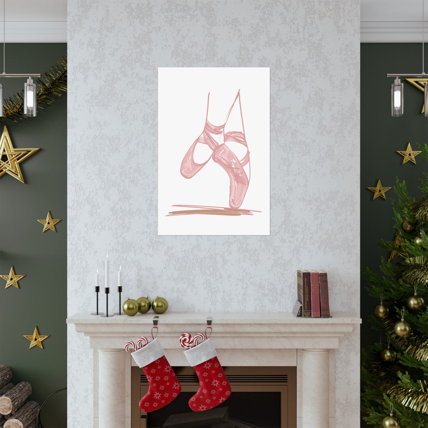 Ballerina Tippy Toes Wall Art Poster - Poster - Kristine Celestine