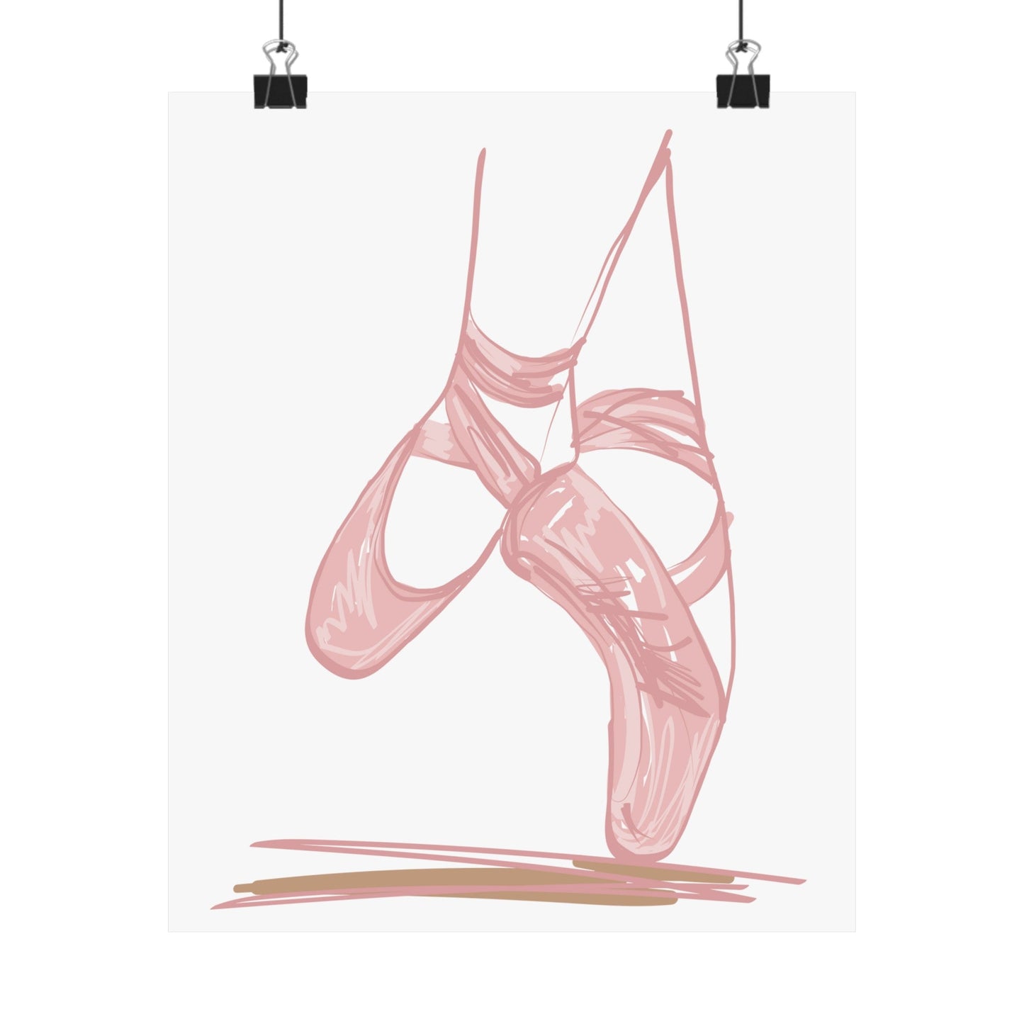 Ballerina Tippy Toes Wall Art Poster - Poster - Kristine Celestine