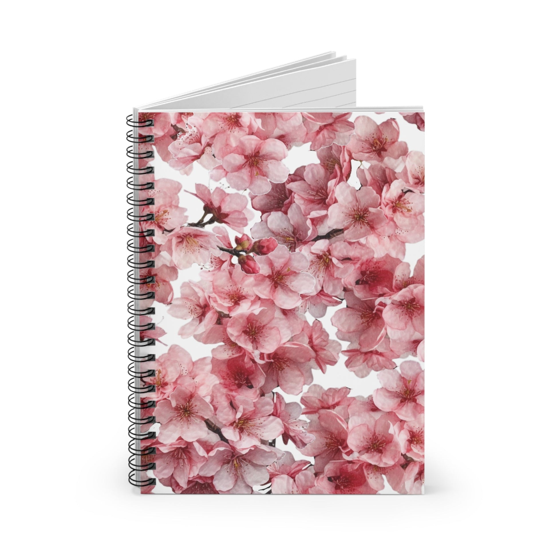 Magenta Summer Flowers Spiral Notebook 6x8" (vF) - Notebook - Kristine Celestine