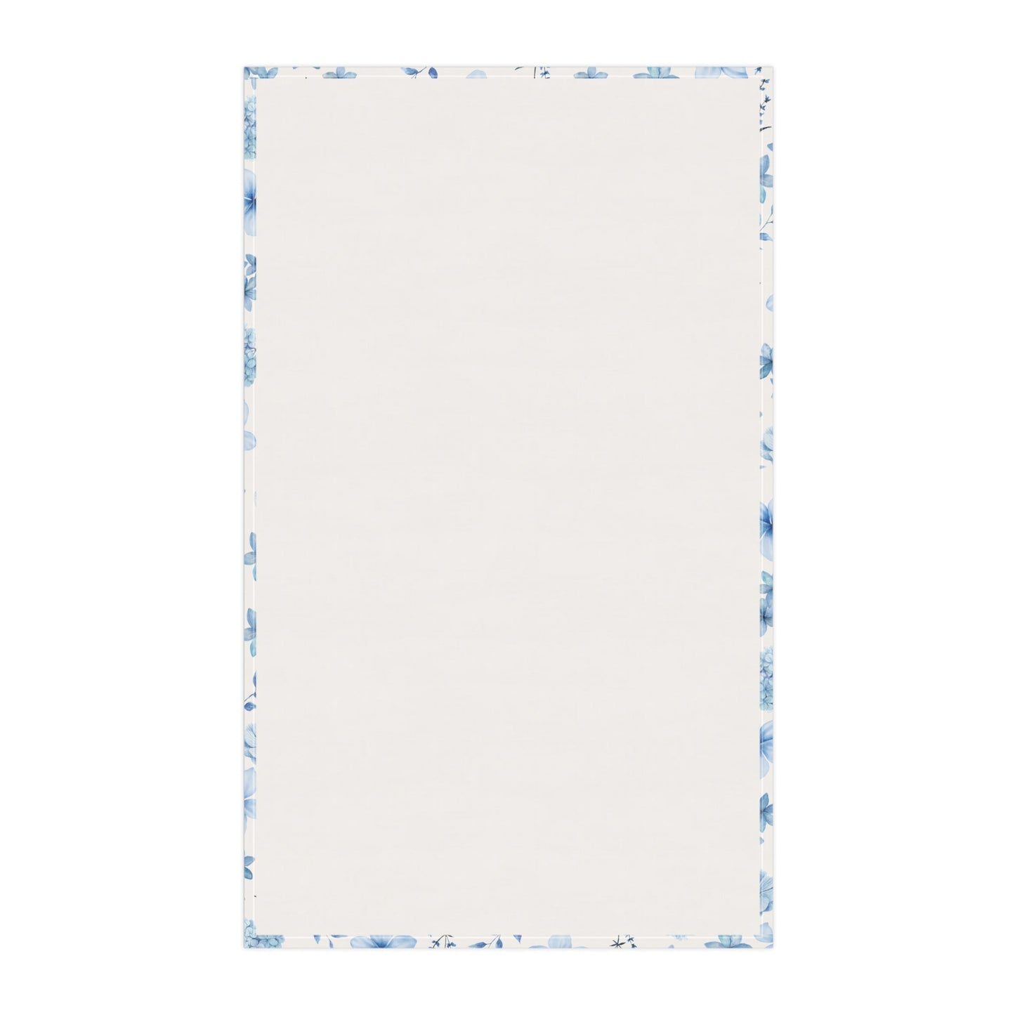 Snowy Blue Flowers Kitchen Towel - Kitchen Towel - Kristine Celestine