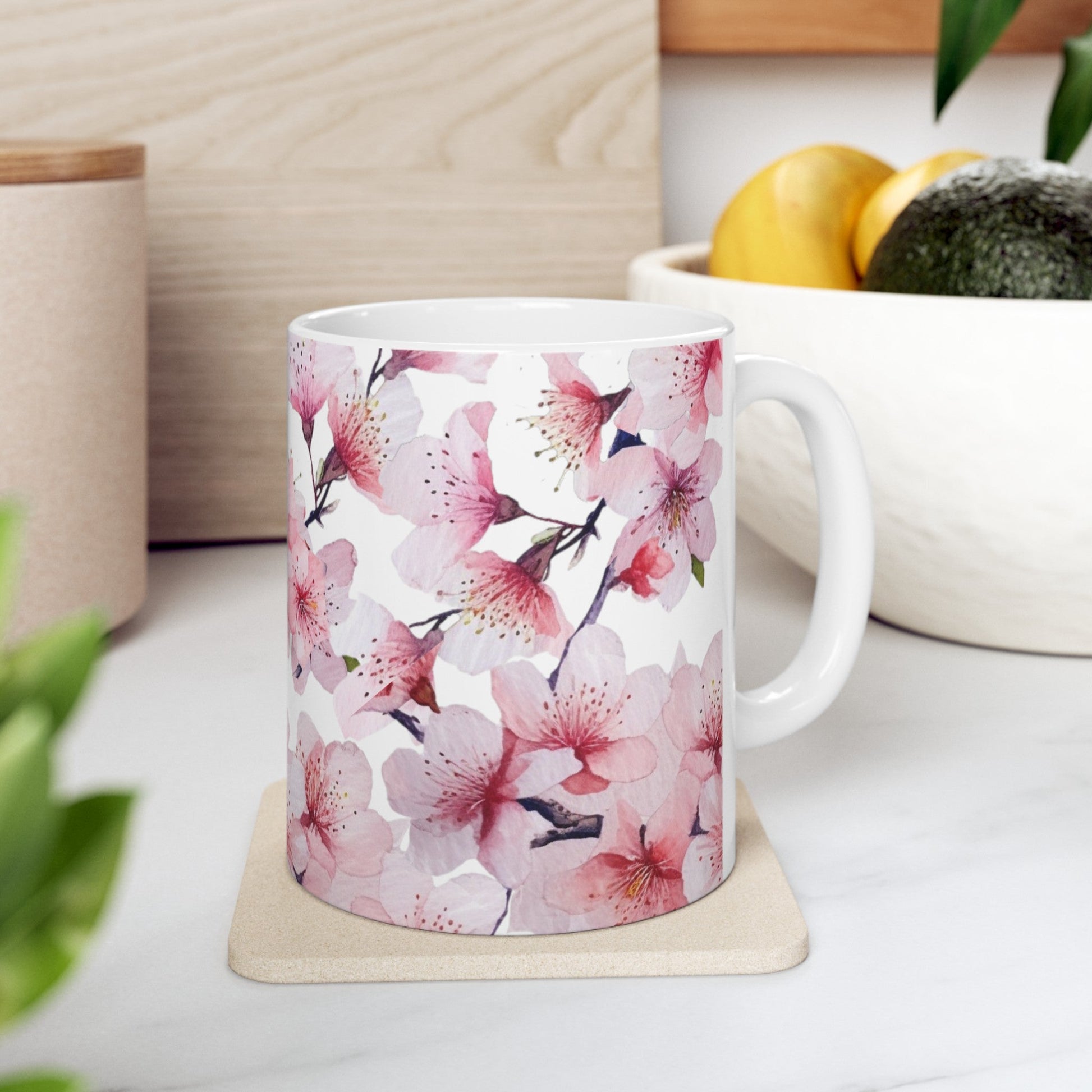 Pink Floral Mug (vG) - Mug - Kristine Celestine