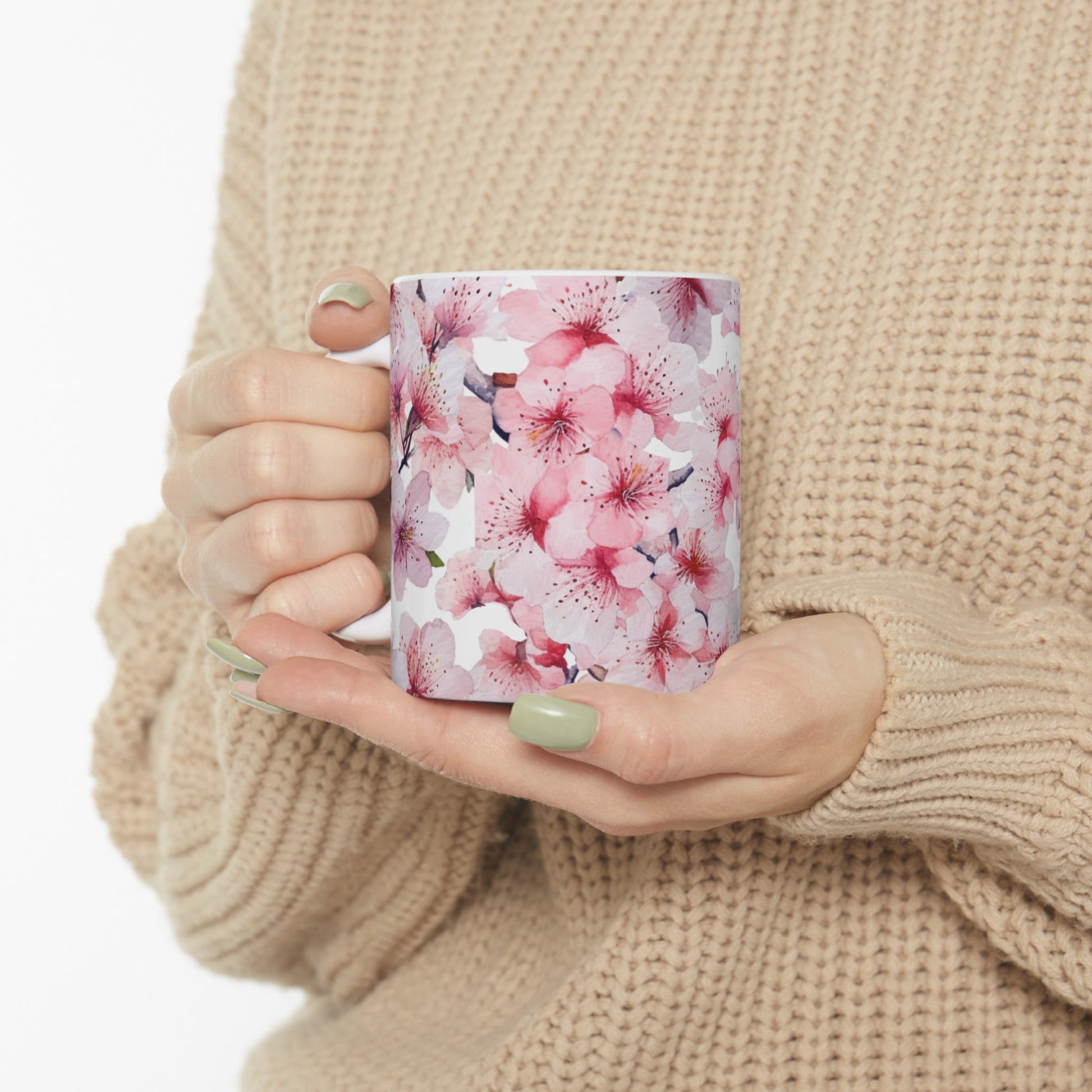 Pink Floral Mug (vG) - Mug - Kristine Celestine