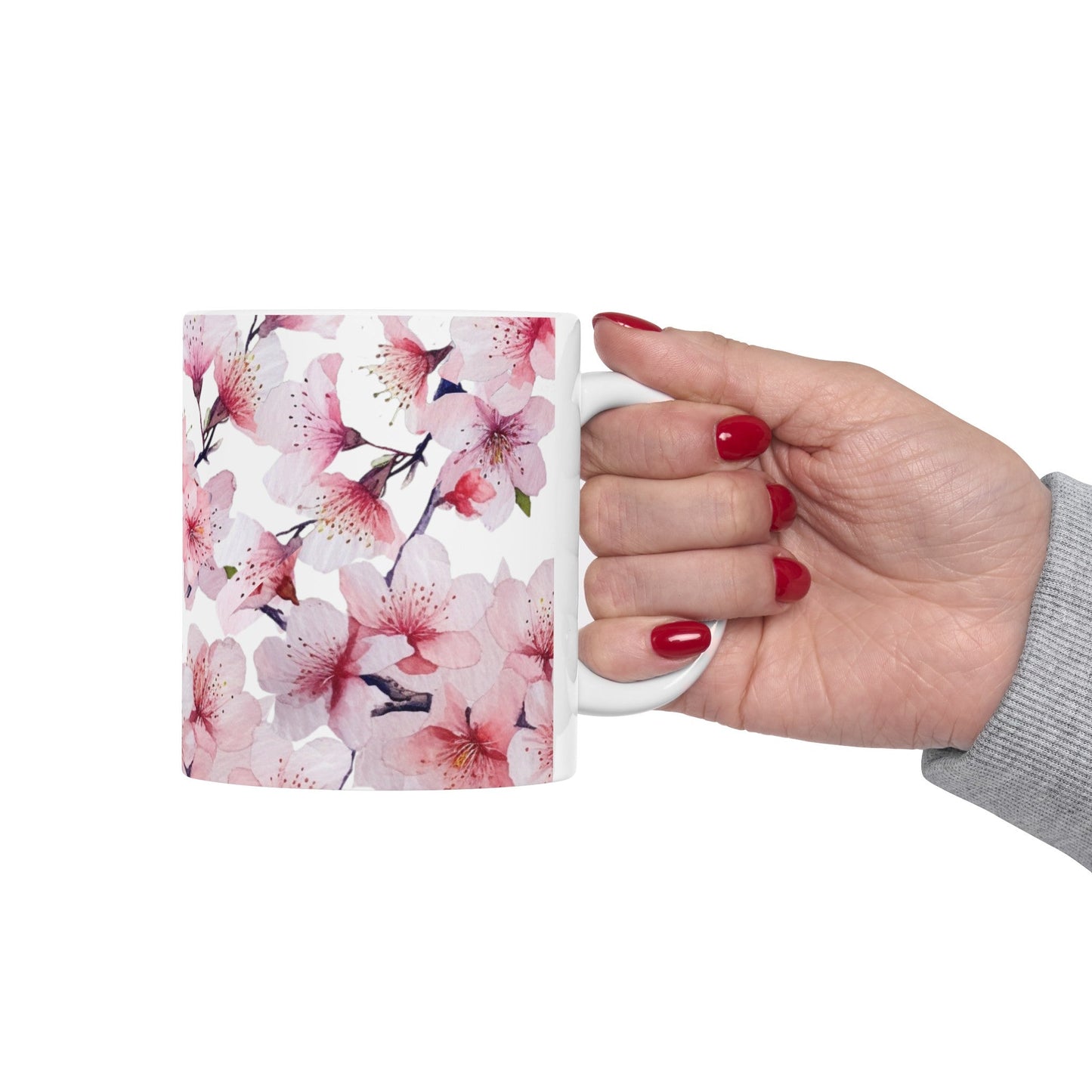 Pink Floral Mug (vG) - Mug - Kristine Celestine