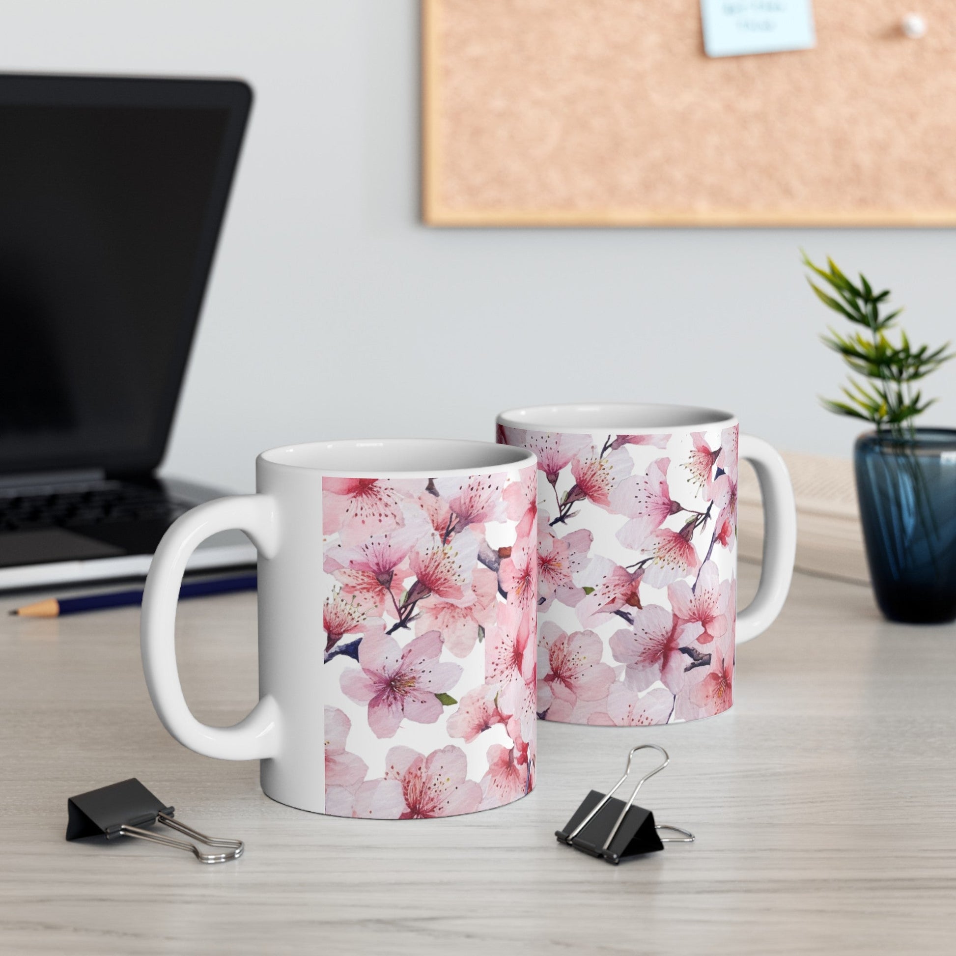 Pink Floral Mug (vG) - Mug - Kristine Celestine