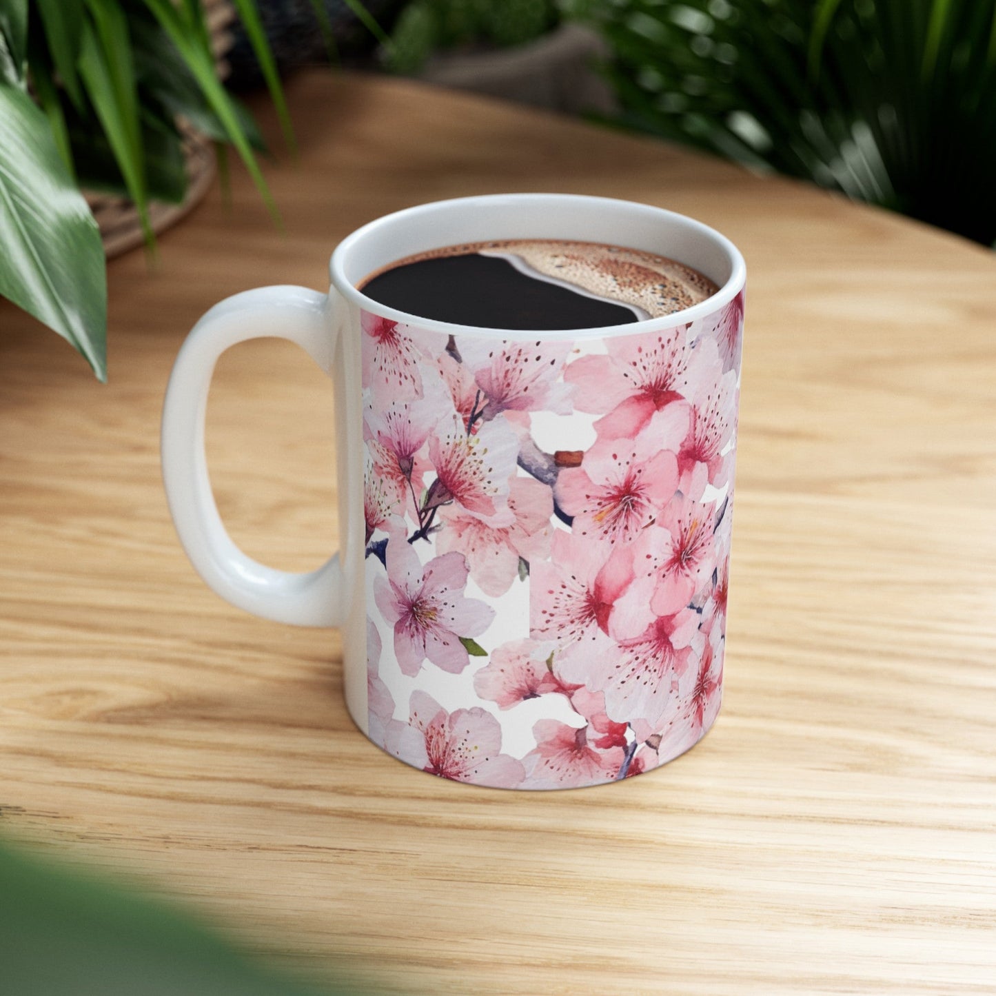 Pink Floral Mug (vG) - Mug - Kristine Celestine