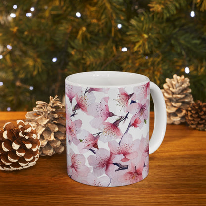 Pink Floral Mug (vG) - Mug - Kristine Celestine