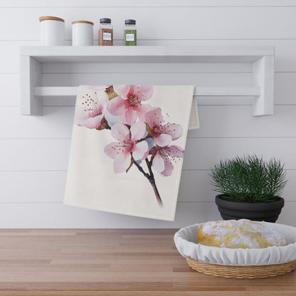 Pink Spring Flower Kitchen Towel (vH) - Kitchen Towel - Kristine Celestine